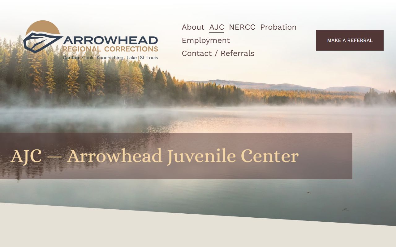 Arrowhead Juvenile Center official page for St. Louis County youth custody records
