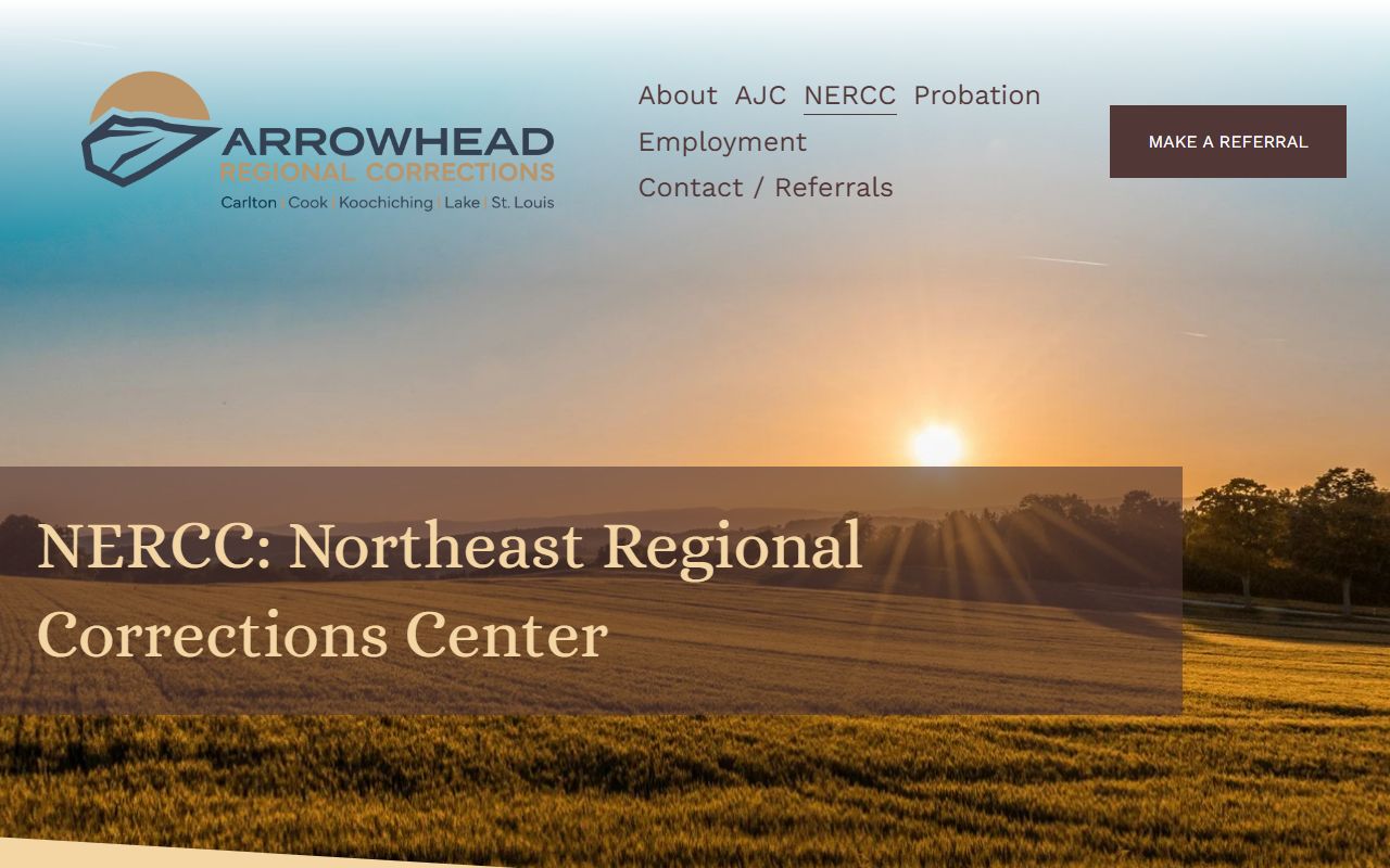 Northeast Regional Corrections Center official page for St. Louis County inmate population